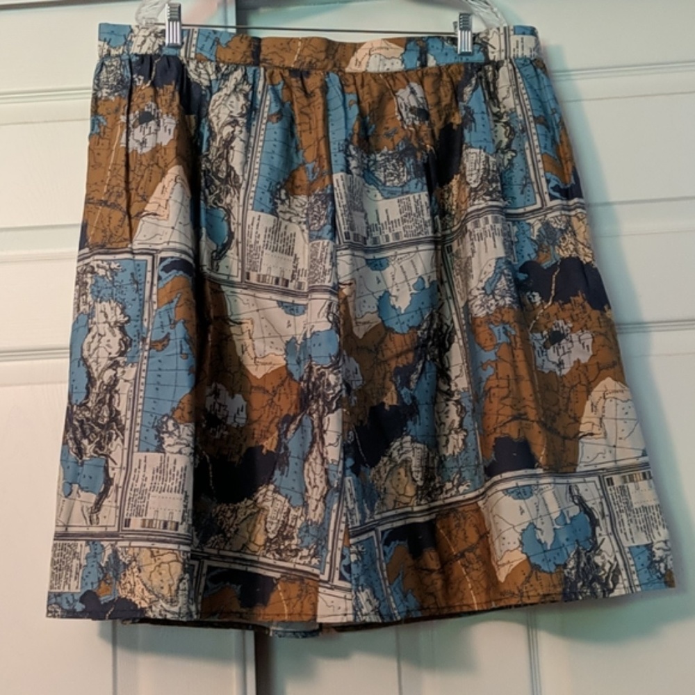 World map Modcloth skirt